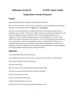 Lying Down in Green Pastures by Jim Tindall