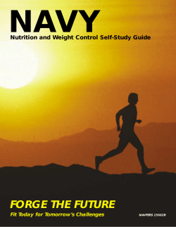 Navy: Nutrition And Weight Control Self-Study Guide