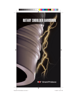 rotary shoulder handbook