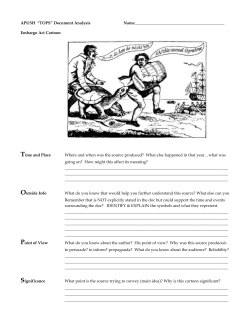 APUSH &ldquo;TOPS&rdquo; Document Analysis