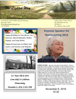 The Lighted Way - West Elkton Friends Meeting