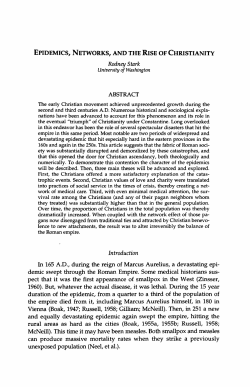 Epidemics, Networks, and the Rise of Christianity