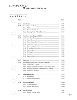 CHAPTER 11 Boats and Rescue