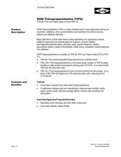 TIPA Technical Data Sheet - The DOW Chemical Company