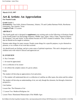 Art and Artists