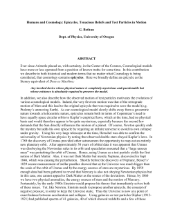 Epicycles, Tenacious Beliefs and Test Particles in Motion