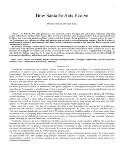 How Santa Fe Ants Evolve