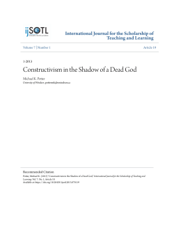 Constructivism in the Shadow of a Dead God