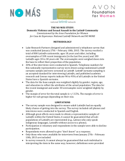 THE NO M&Aacute;S STUDY