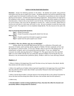 EXAMPLE: Why does Holden enjoy the snowball fight