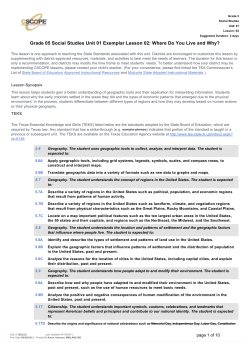 Grade 05 Social Studies Unit 01 Exemplar Lesson 02
