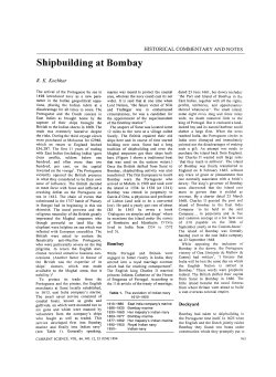 Shipbuilding at Bombay - Indian Institute of Astrophysics
