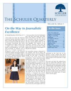 The Schuler Quarterly
