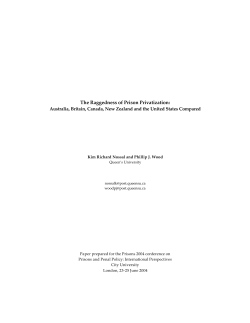 The Raggedness of Prison Privatization: