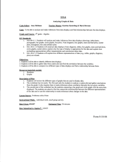 Analyzing Graphs and Data