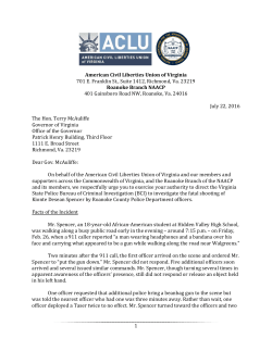 letter to the governor