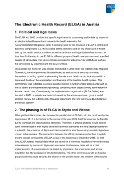 The Electronic Health Record (ELGA) in Austria PDF