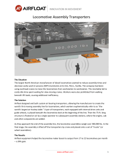 Locomotive Assembly Transporters
