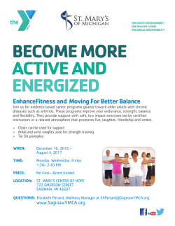 BECOME MORE ACTIVE AND ENERGIZED