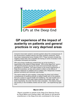 GPs at the Deep End report