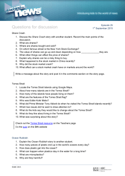 Questions for discussion