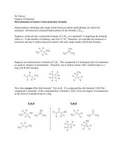 Dr. Davies Organic I Chemistry Determination of isomers from