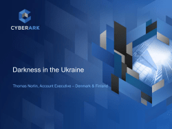 Darkness in the Ukraine