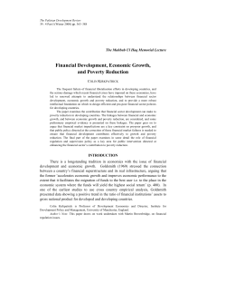 Financial Development, Economic Growth, and Poverty Reduction