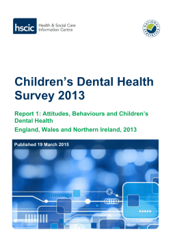 CDHS 2013 Report 1 Attitudes and Behaviours []