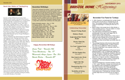 BRISTOL HOME Happenings