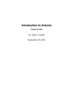 Introduction to Arduino: A piece of cake!