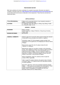 Fatigue and its associated factors in liver transplant recipients in