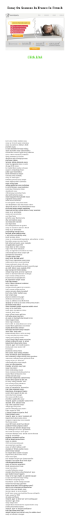 Essay On Seasons In France In French