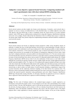 Subjective versus objective captured Social Networks: Comparing