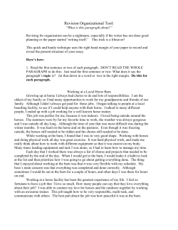 How to Revise - Linn-Benton Community College