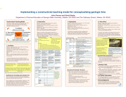 Implementing a constructivist teaching model for - SERC
