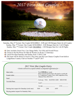 2017 First Shot Couples - Ledgestone Country Club