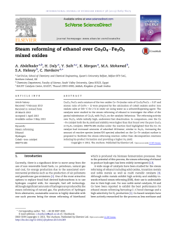 Steam reforming of ethanol over Co3O4