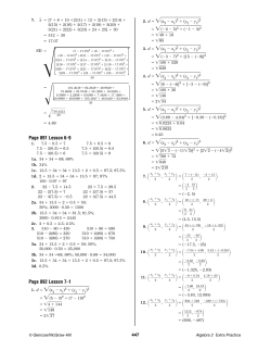 Alg II solutions manual pg. 270 and on