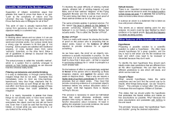 The Scientific Method and the Burden of Proof