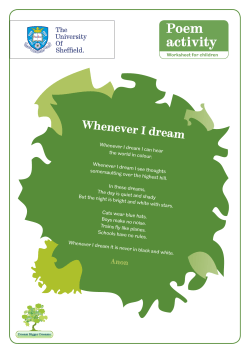 Poem Activity PDF
