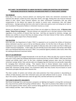 fact sheet:the department oflabor can protect americans investing for
