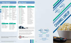 Easily find what you`re looking for with our Channel Lineup