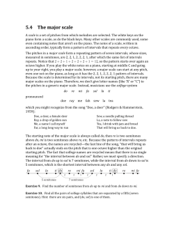 5.4 The major scale - The Sound of Numbers