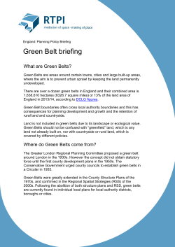 Green belts