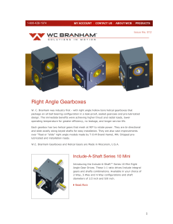 Right Angle Gearboxes