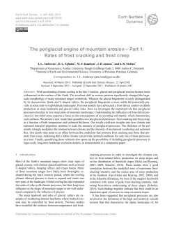 The periglacial engine of mountain erosion &ndash; Part 1: Rates