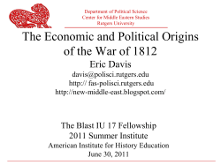 10 Origins of the War of 1812 (1812-1815), Dr. Eric Davis