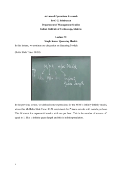 Advanced Operations Research