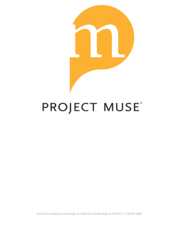 Access Provided by University of California @ Berkeley at 09/10/12